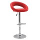 Scaun bar rosu ABS 151 – piele ecologica si baza metalica Scaun bar rosu ABS 151 piele ecologica, comod cu baza metalica