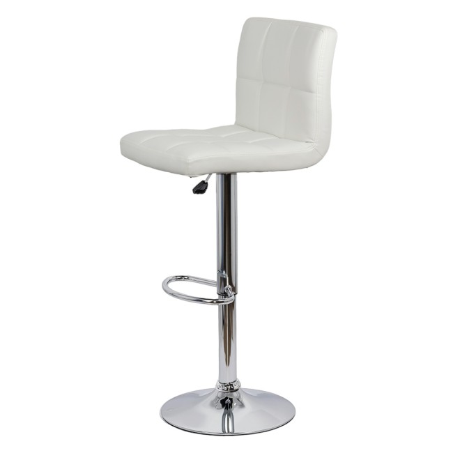 Scaune de bar alb ABS 191 – Piele ecologică, rotative și reglabile Scaune de bar alb din piele ecologică, rotative și reglabile pe înălțime ABS 191