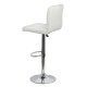 Scaune de bar alb ABS 191 – Piele ecologică, rotative și reglabile Scaune de bar alb din piele ecologică, rotative și reglabile pe înălțime ABS 191