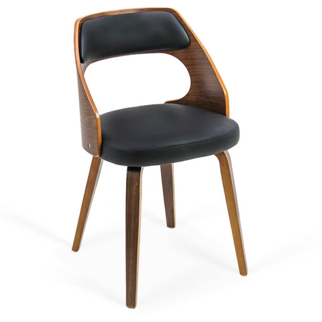 Scaun bucatarie negru BUC 015 – stil elegant și compact Scaun bucatarie negru BUC 015 – lemn stratificat și tapițerie premium