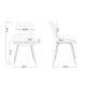 Scaun living tapitat cu catifea si picioare metalice BUC 206 gri Scaun living tapitat cu catifea si picioare metalice BUC 206 gri