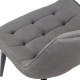 Scaun living tapitat cu catifea si picioare metalice BUC 206 gri Scaun living tapitat cu catifea si picioare metalice BUC 206 gri