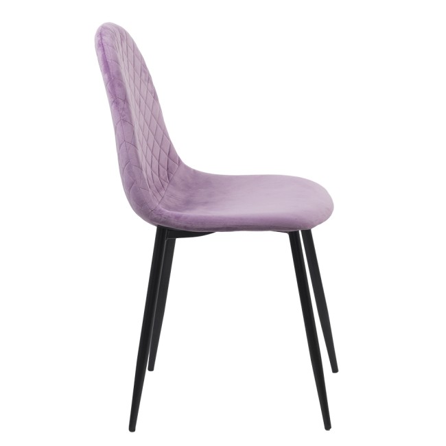 Scaun de bucatarie din catifea BUC 237X mov Scaun de bucatarie din catifea BUC 237X mov