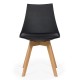 Scaun dining cu cadrul din lemn BUC 245 negru Scaun dining cu cadrul din lemn BUC 245 negru