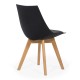 Scaun dining cu cadrul din lemn BUC 245 negru Scaun dining cu cadrul din lemn BUC 245 negru