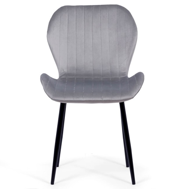 Scaun dining din catifea BUC 248U gri Scaun dining din catifea BUC 248U gri