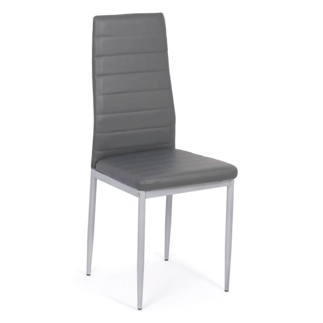 Scaune de bucatarie cu design contemporan din piele ecologica BUC 263 gri Scaune de bucatarie cu design contemporan din piele ecologica BUC 263 gri
