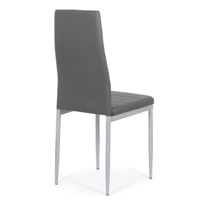 Scaune de bucatarie cu design contemporan din piele ecologica BUC 263 gri Scaune de bucatarie cu design contemporan din piele ecologica BUC 263 gri