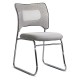 Scaun vizitatori, gri deschis, mesh, cadru metalic, elegant HRC 613F Scaun vizitatori, gri deschis, mesh, cadru metalic, rezistent, HRC 613F
