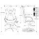 Scaun birou OFF 316 negru - rezistent 150 KG Scaun birou OFF 316 negru - rezistent 150 KG