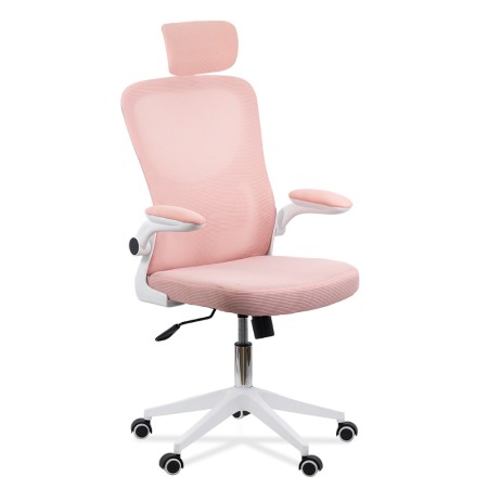 Scaun de birou ergonomic cu manere rabatabile OFF 336 roz
