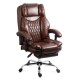 Scaun directorial din piele ecologică OFF 340 maro Scaun directorial din piele ecologică OFF 340 maro