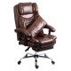 Scaun directorial din piele ecologică OFF 340 maro Scaun directorial din piele ecologică OFF 340 maro