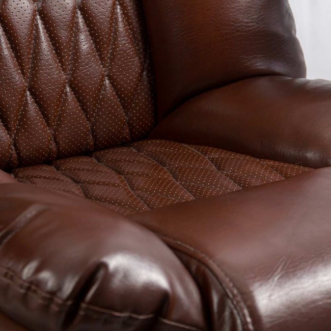 Scaun directorial din piele ecologică OFF 340 maro Scaun directorial din piele ecologică OFF 340 maro