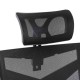 Scaun tip gaming din mesh negru, cu spatar rabatabil ergonomic OFF 434 Scaun tip gaming din mesh negru, cu spatar rabatabil ergonomic OFF 434