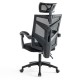 Scaun tip gaming din mesh negru, cu spatar rabatabil ergonomic OFF 434 Scaun tip gaming din mesh negru, cu spatar rabatabil ergonomic OFF 434