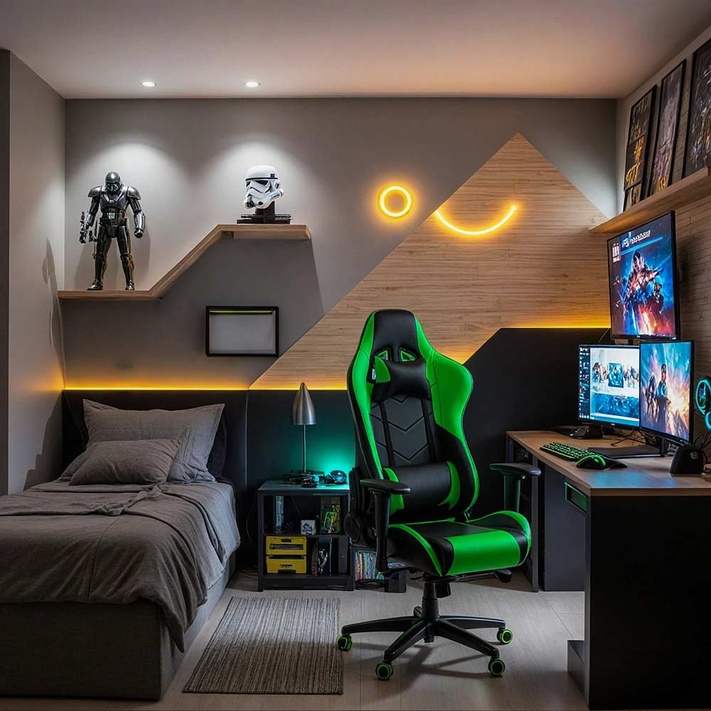 Scaun de gaming OFF 306 verde