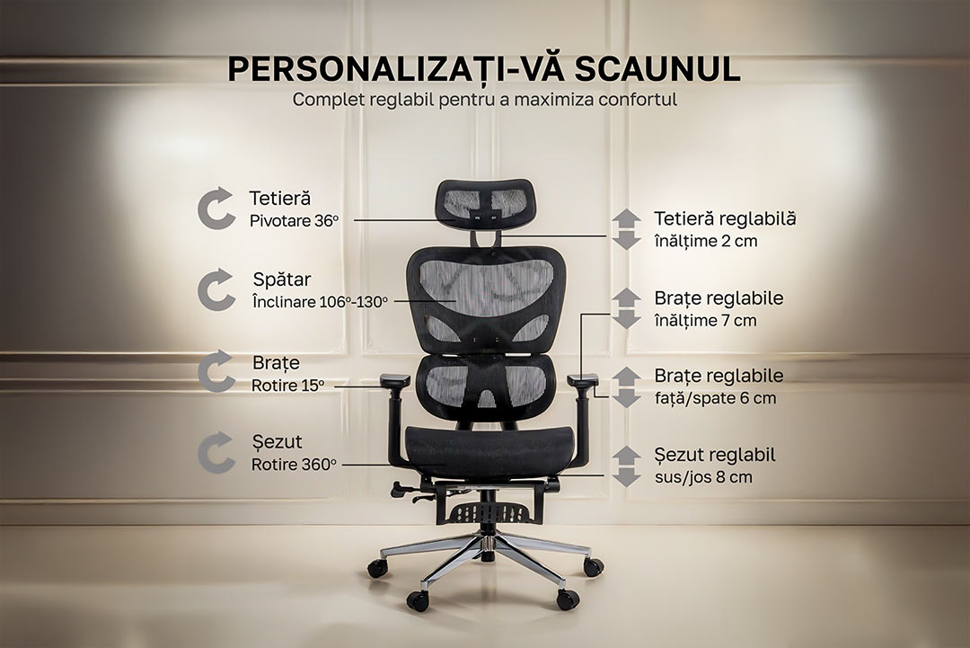 Scaun ergonomic SYYT 9508